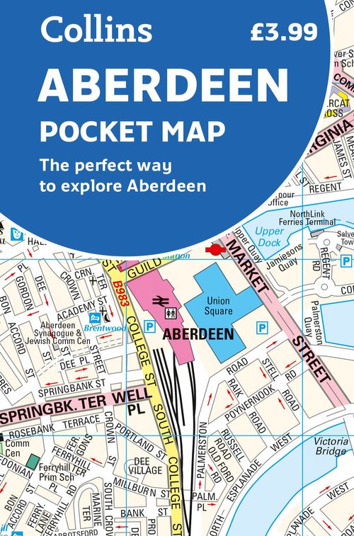 Online bestellen: Stadsplattegrond Pocket Map Aberdeen | Collins