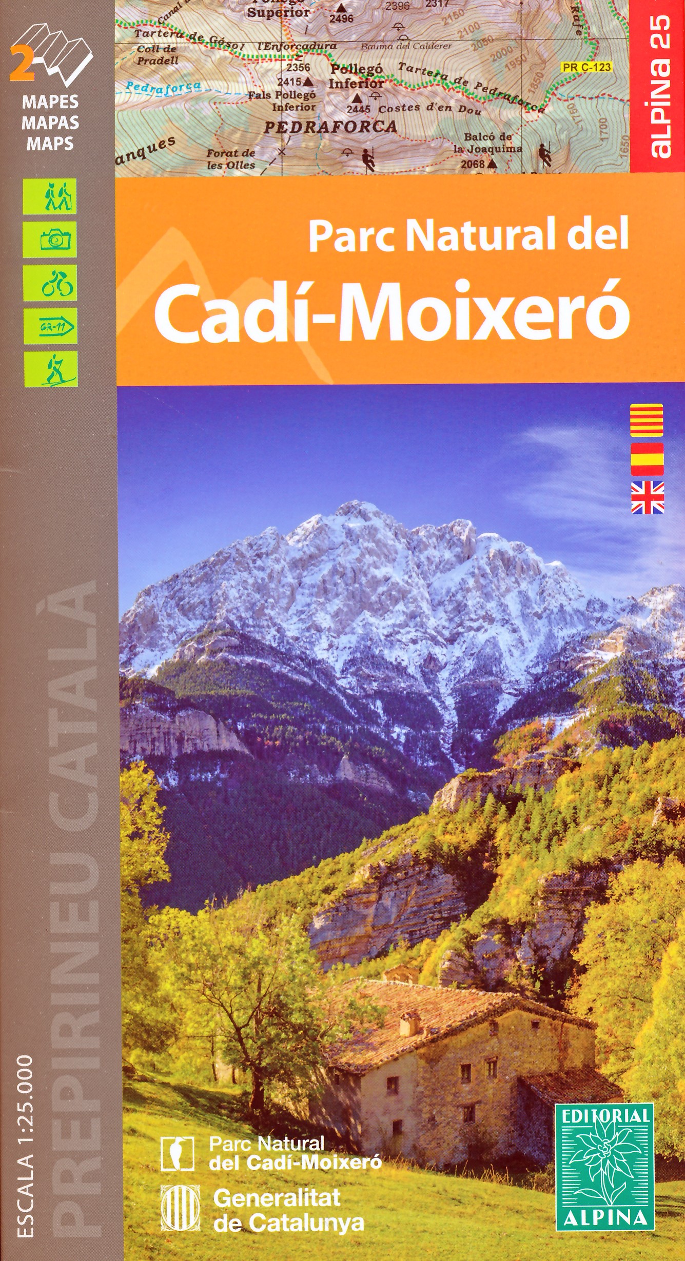 Online bestellen: Wandelgids Parc Naturel del Cadi - Moixero | Editorial Alpina