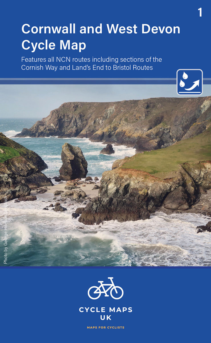 Online bestellen: Fietskaart 01 Cycle Maps UK Cornwall and West Devon | Cordee