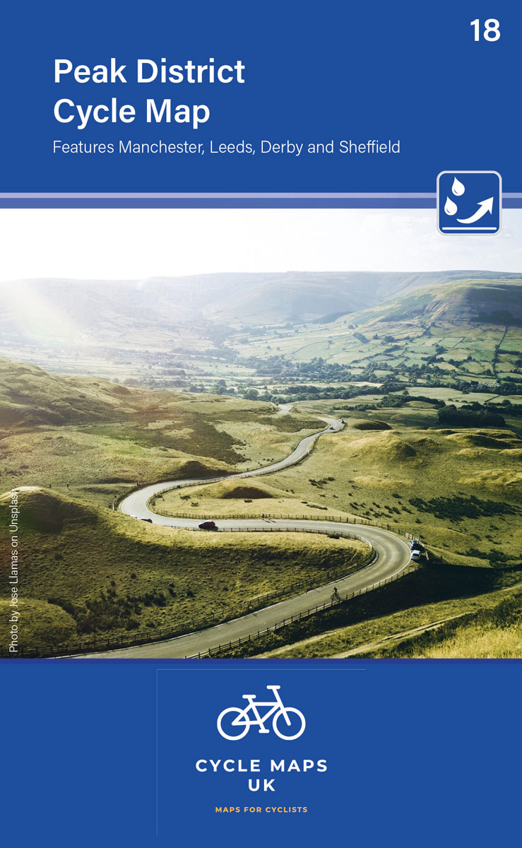 Online bestellen: Fietskaart 18 Cycle Maps UK Peak District | Cordee