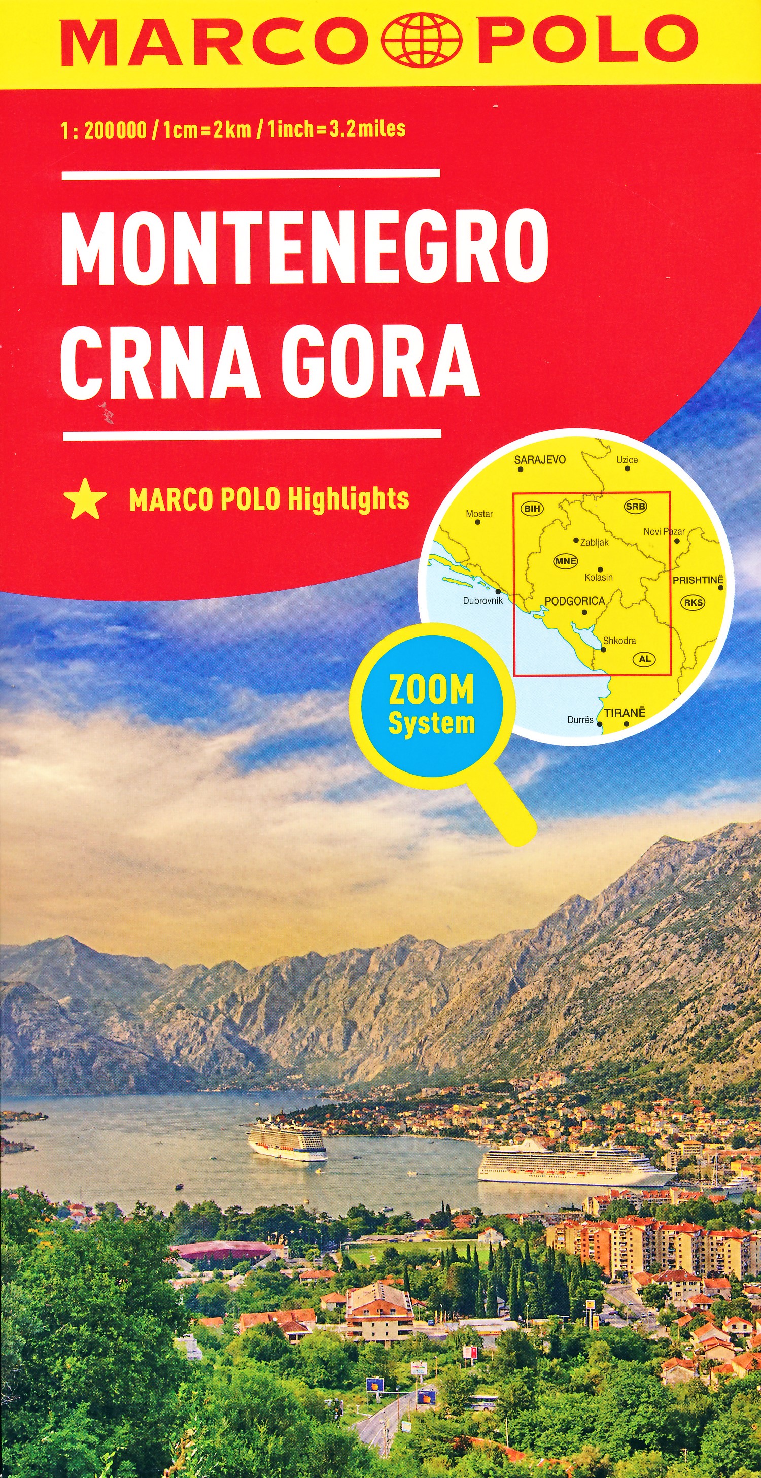 Online bestellen: Wegenkaart - landkaart Montenegro | Marco Polo