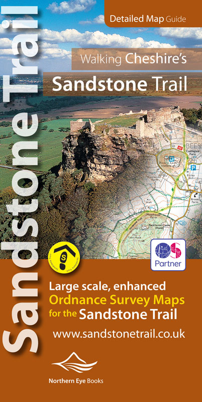 Online bestellen: Wandelkaart Walking Cheshire's Sandstone Trail - 1:25,000 OS Map Book | Northern Eye Books