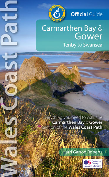 Online bestellen: Wandelgids Wales Coast Path Carmarthen Bay & Gower | Northern Eye Books
