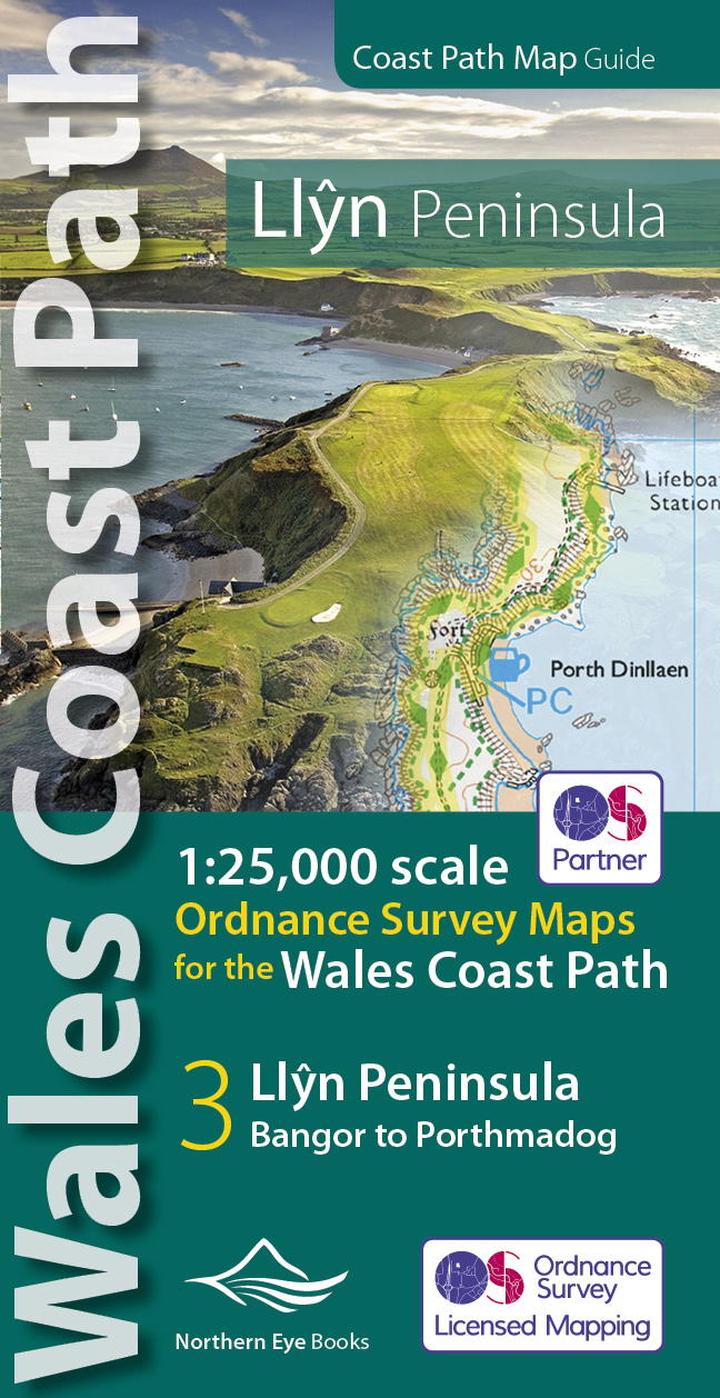 Online bestellen: Wandelkaart Wales Coast Path Llyn Peninsula Map | Northern Eye Books