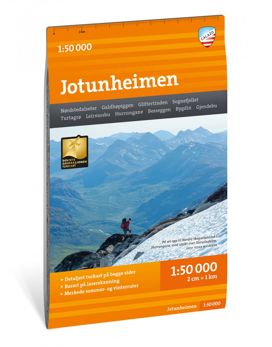 Online bestellen: Wandelkaart Turkart Jotunheimen | Calazo