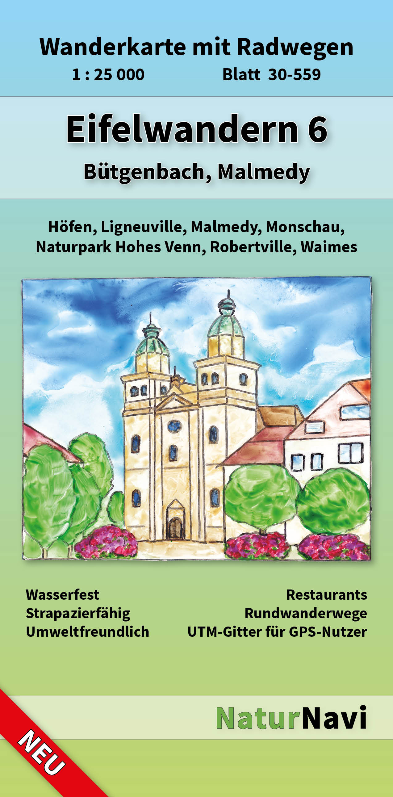Online bestellen: Wandelkaart 30-559 Eifelwandern 6 - Bütgenbach, Malmedy | NaturNavi