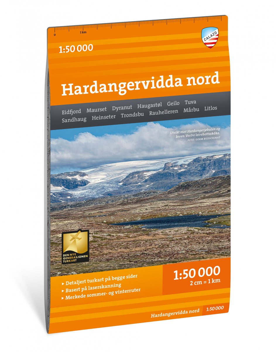 Online bestellen: Wandelkaart Turkart Hardangervidda nord - noord | Calazo