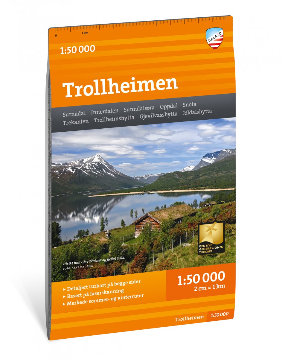 Online bestellen: Wandelkaart Turkart Trollheimen | Calazo