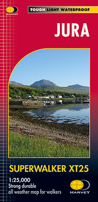 Online bestellen: Wandelkaart Jura - Schotland | Harvey Maps