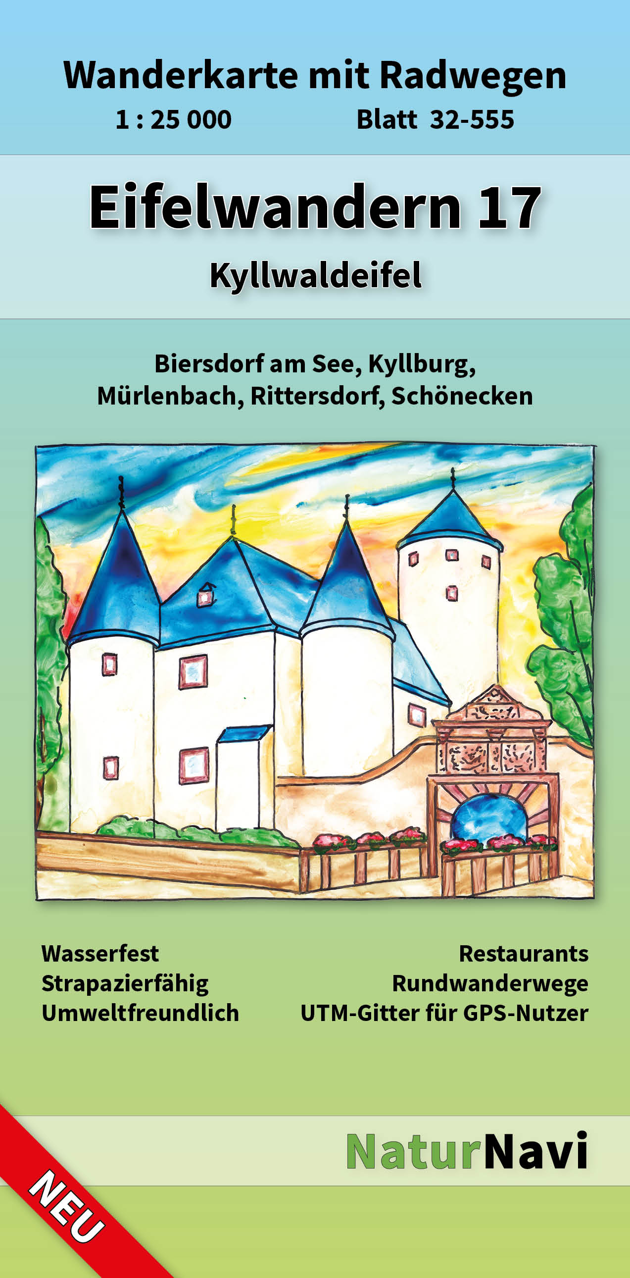 Online bestellen: Wandelkaart 32-555 Eifelwandern 17 Kyllwaldeifel | NaturNavi