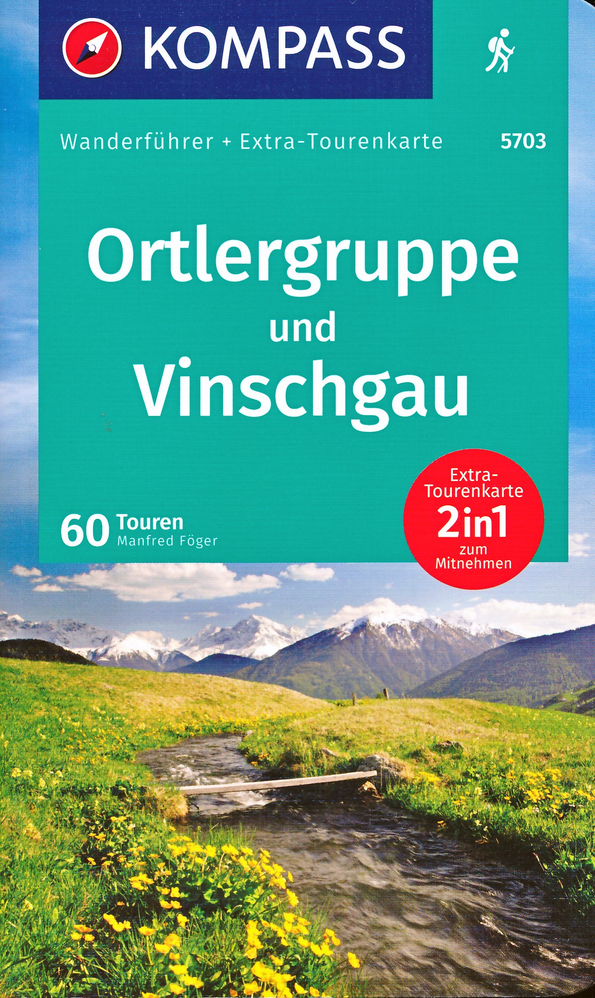 Online bestellen: Wandelgids Wanderführer Ortlergruppe und Vinschgau | Kompass