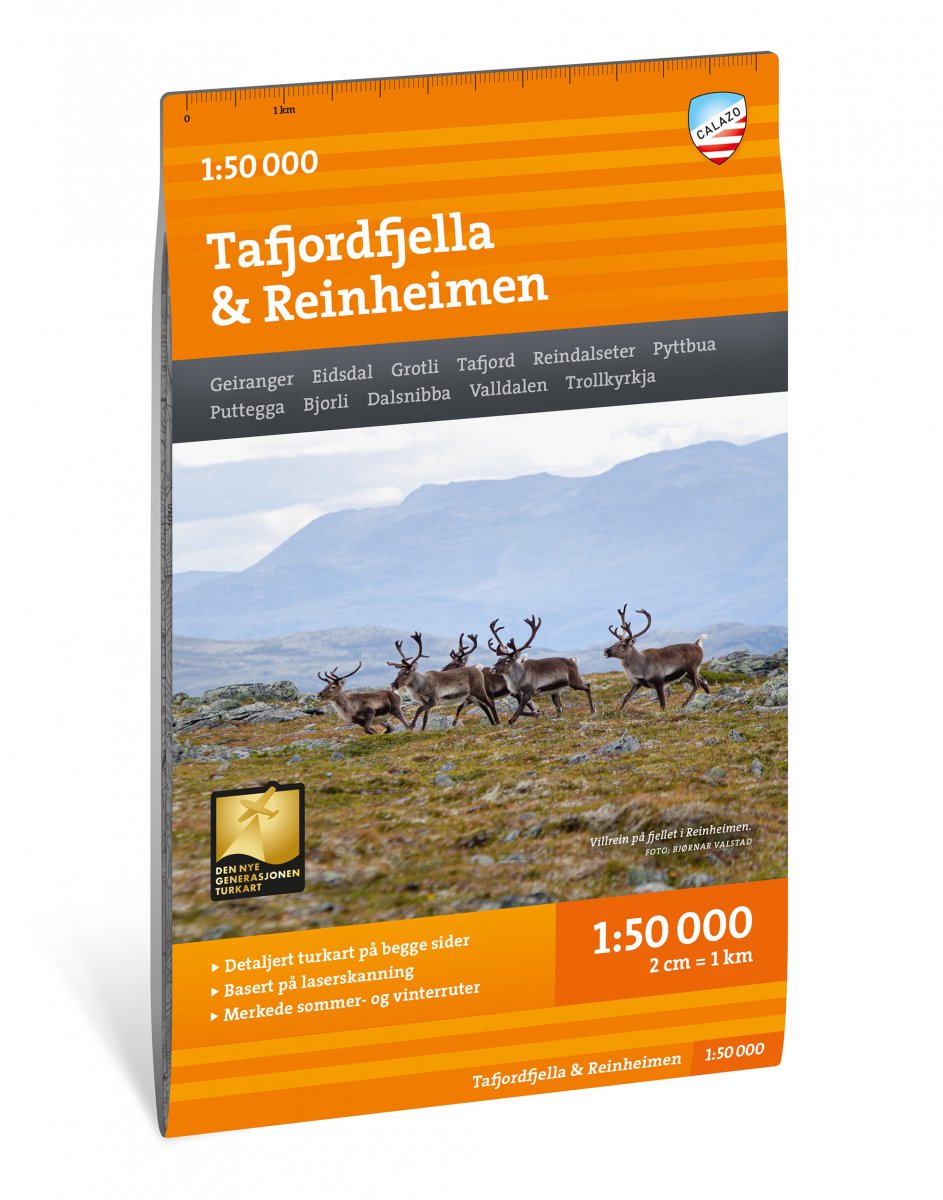 Online bestellen: Wandelkaart Turkart Tafjordfjella - Reinheimen | Calazo