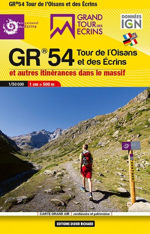 Online bestellen: Wandelkaart Tour de l'Oisans et des Écrins GR54 | Didier Richard
