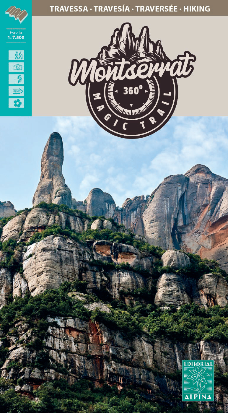 Online bestellen: Wandelkaart Montserrat 360° Magic trail | Editorial Alpina