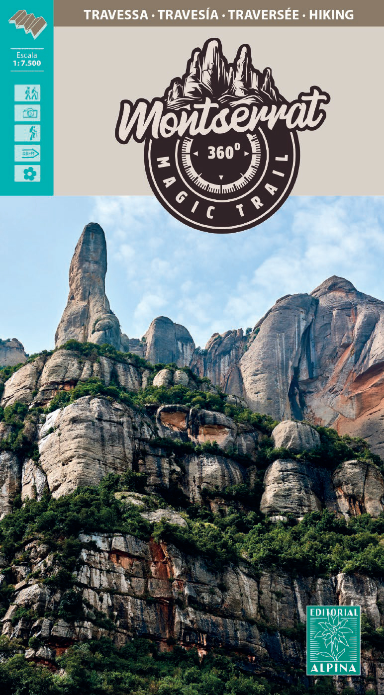 Wandelkaart Montserrat 360° Magic t…