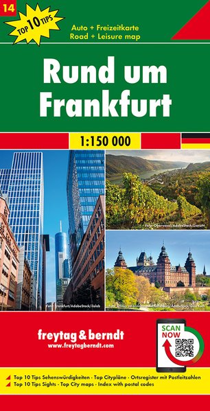 Wegenkaart - landkaart 14 Rund um F…