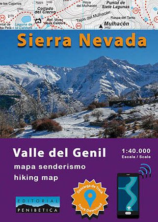 Online bestellen: Wandelkaart Valle del Genil - Sierra Nevada | Editorial Penibetica