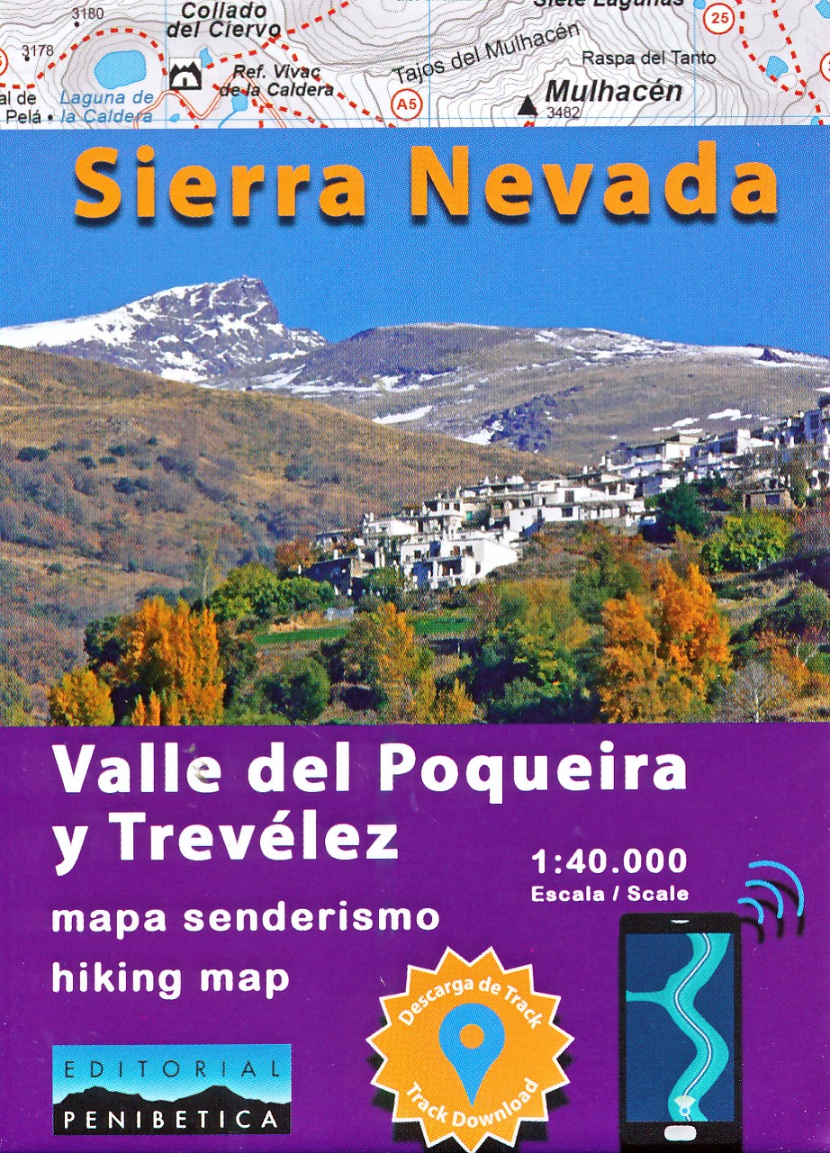 Online bestellen: Wandelkaart Valle del Poqueira y Trevélez | Editorial Penibetica