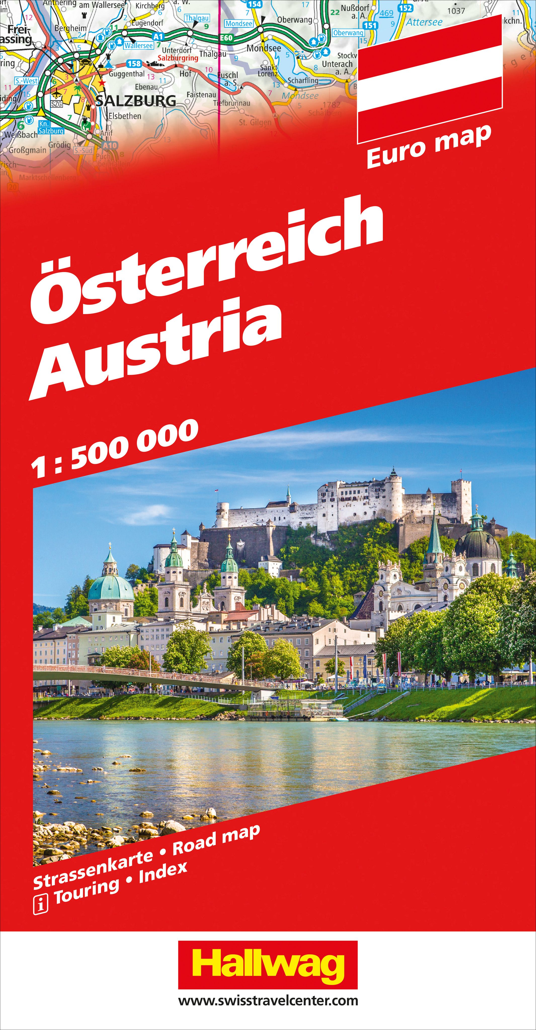 Online bestellen: Wegenkaart - landkaart Österreich - Austria - Oostenrijk | Hallwag
