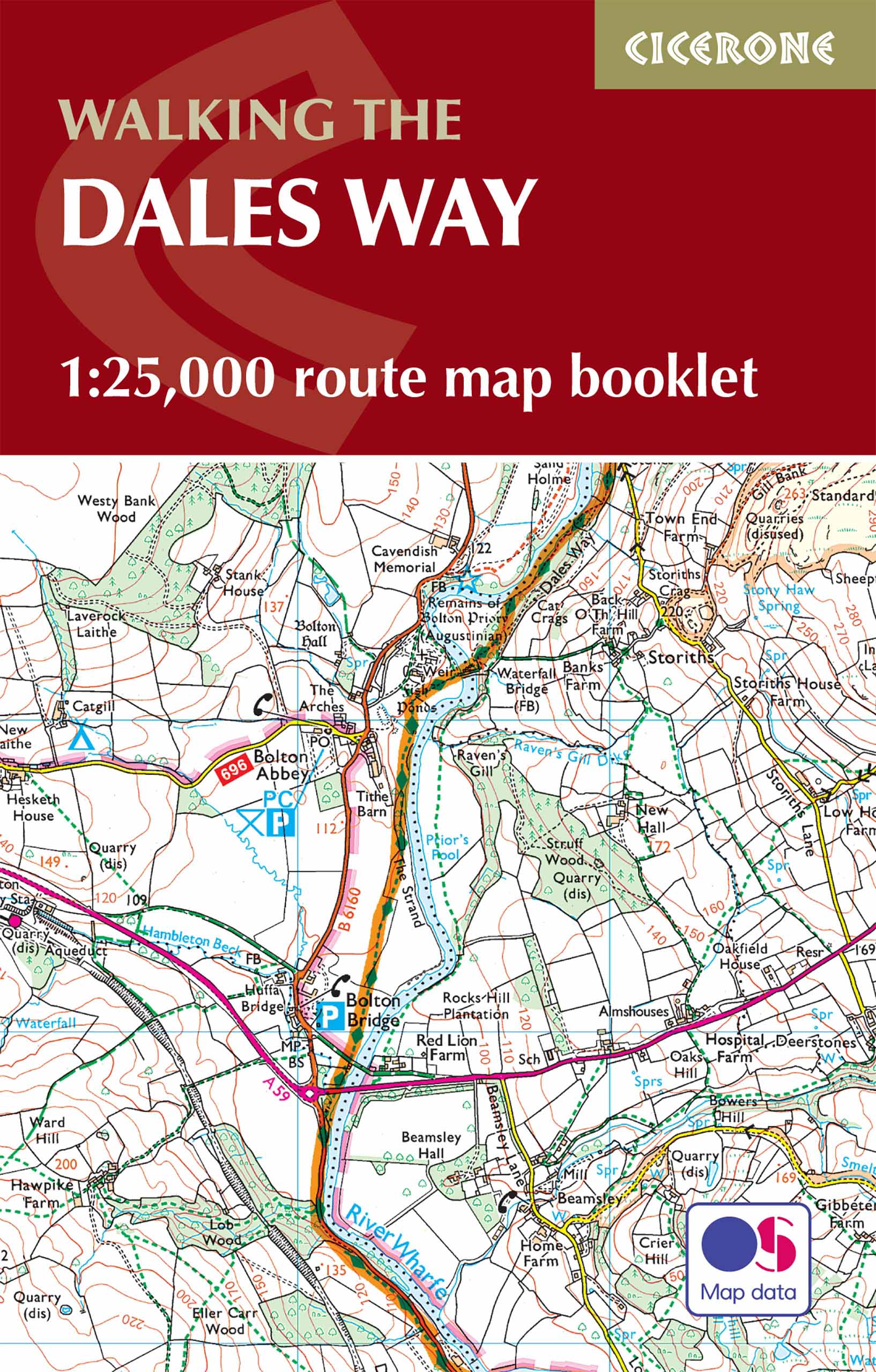 Online bestellen: Wandelatlas The Dales Way Map Booklet | Cicerone