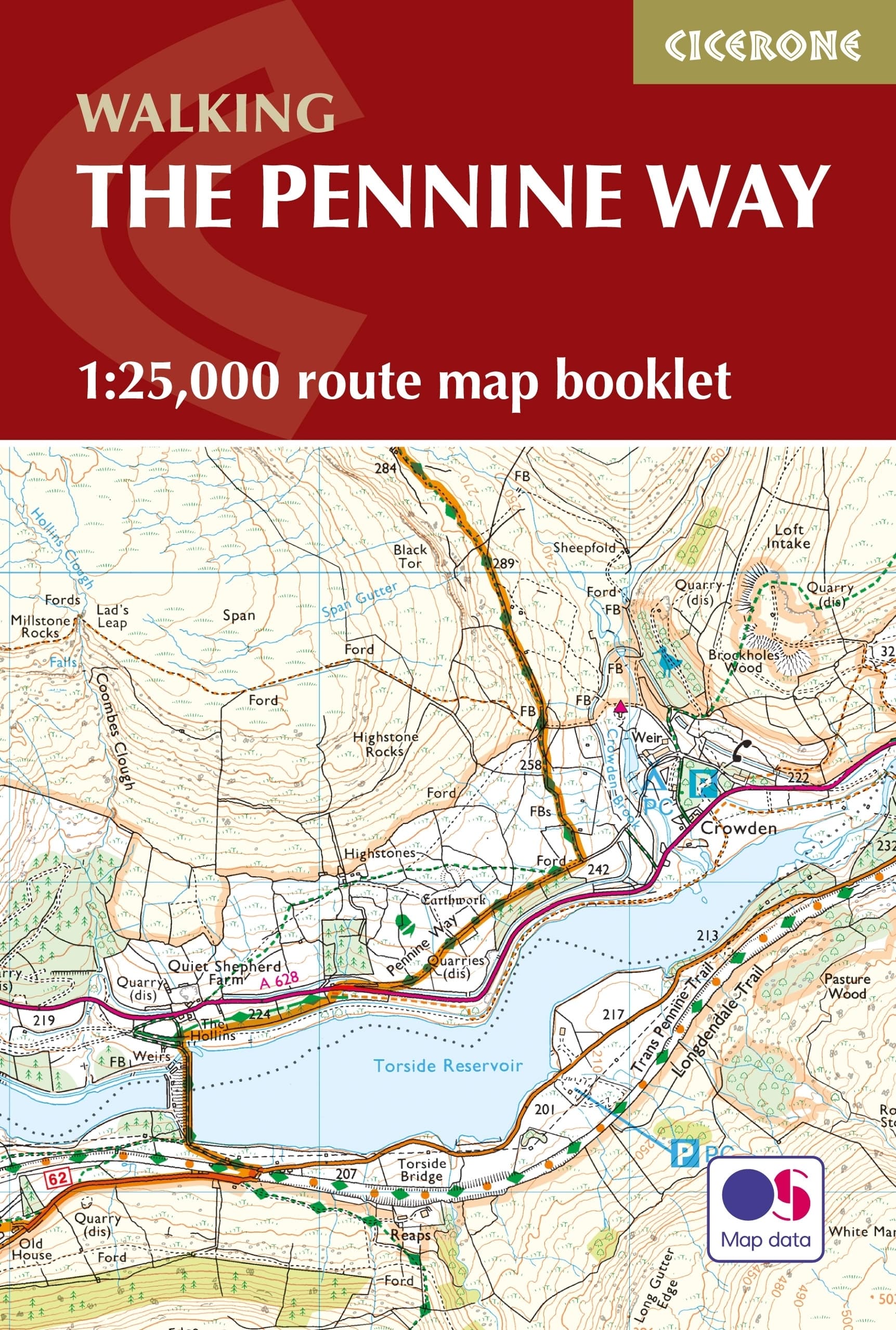 Online bestellen: Wandelatlas Pennine Way Map Booklet | Cicerone