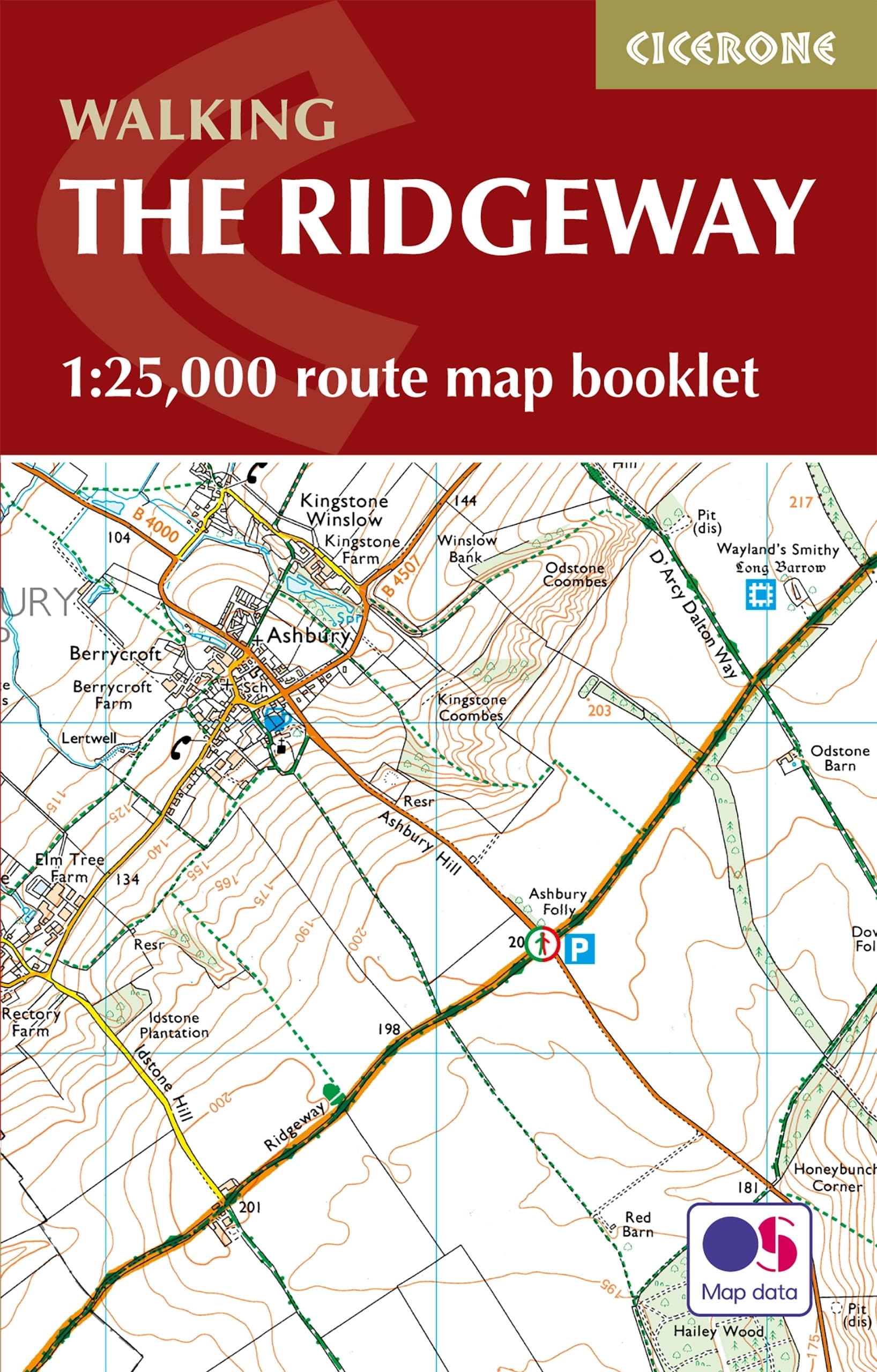 Online bestellen: Wandelatlas Ridgeway Map Booklet | Cicerone
