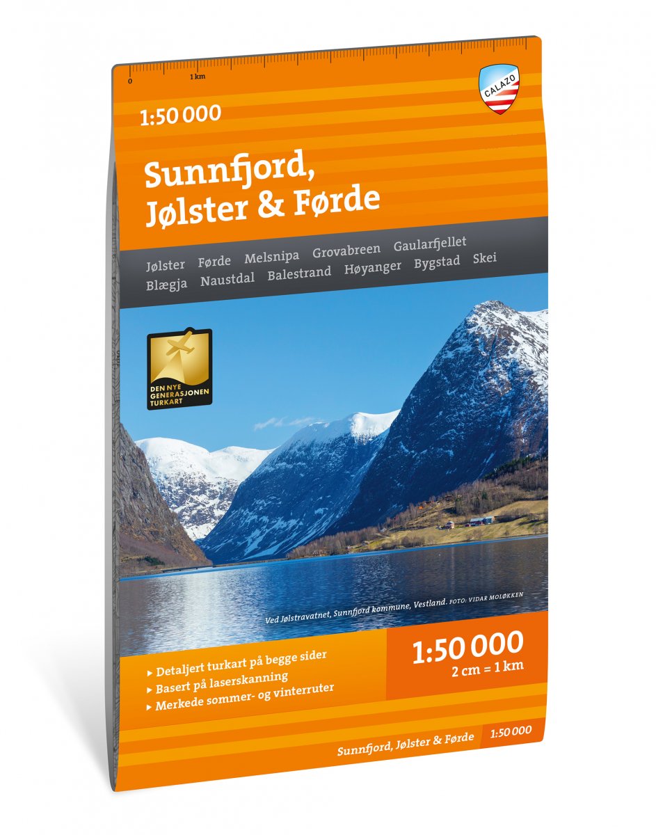 Online bestellen: Wandelkaart Turkart Sunnfjord - Jolster - Forde - Sognefjord | Calazo