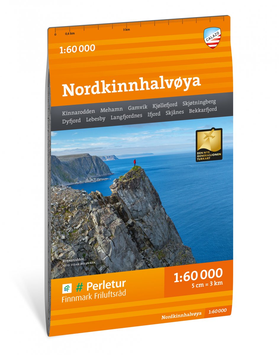 Online bestellen: Wandelkaart Turkart Nordkinnhalvoya | Calazo