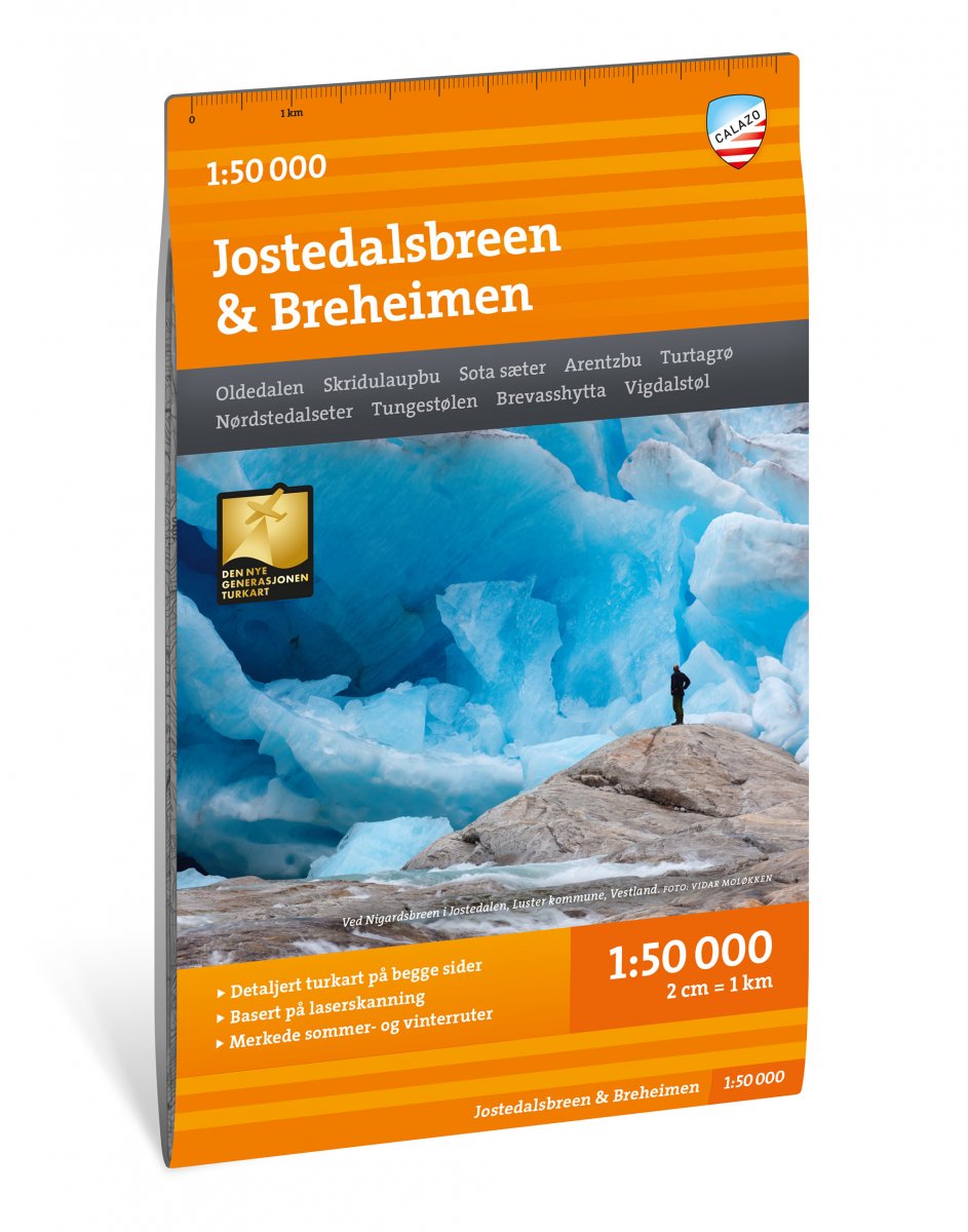 Online bestellen: Wandelkaart Turkart Jostedalsbreen - Breheimen | Calazo