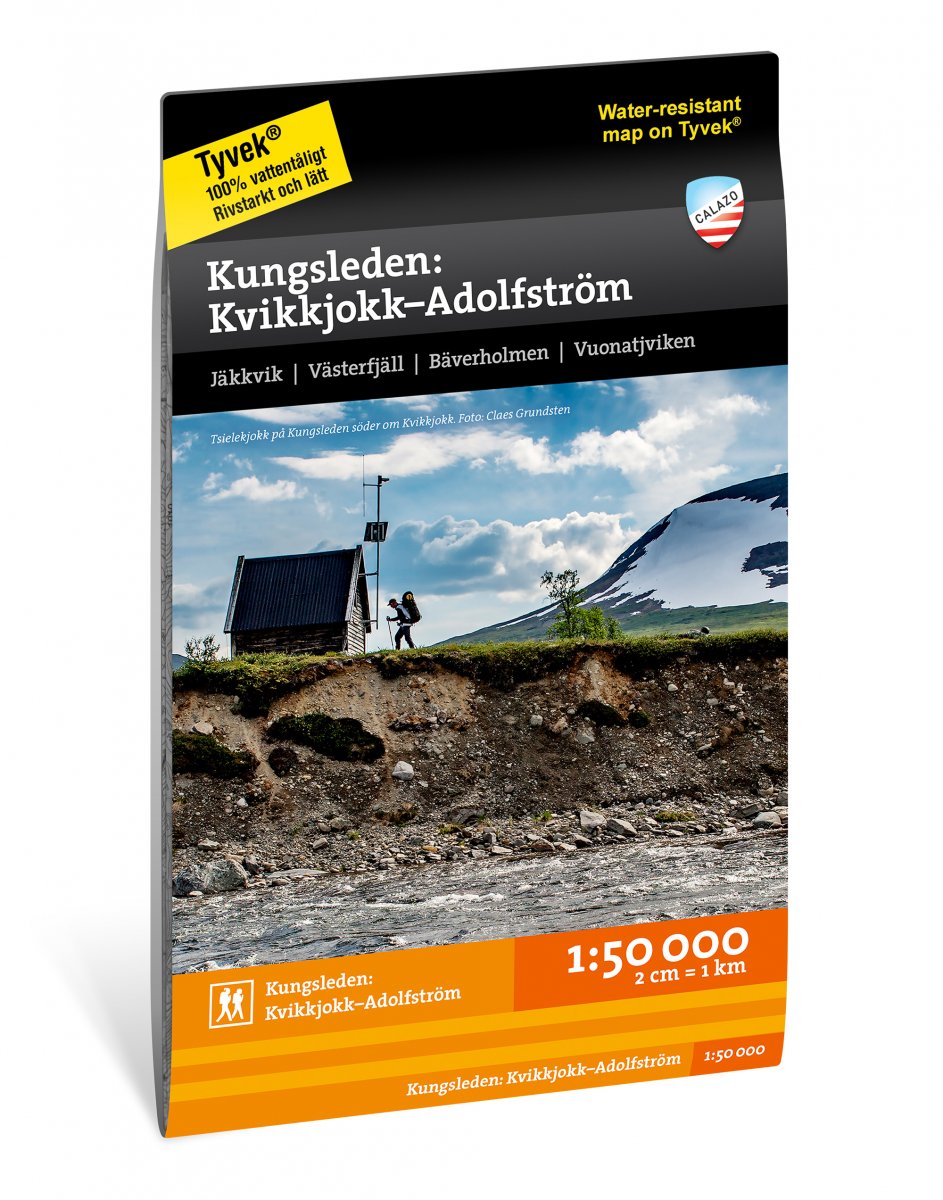 Online bestellen: Wandelkaart 4 Fjällkartor 1:50.000 SE Kungsleden - Kvikkjokk-Adolfström | Calazo