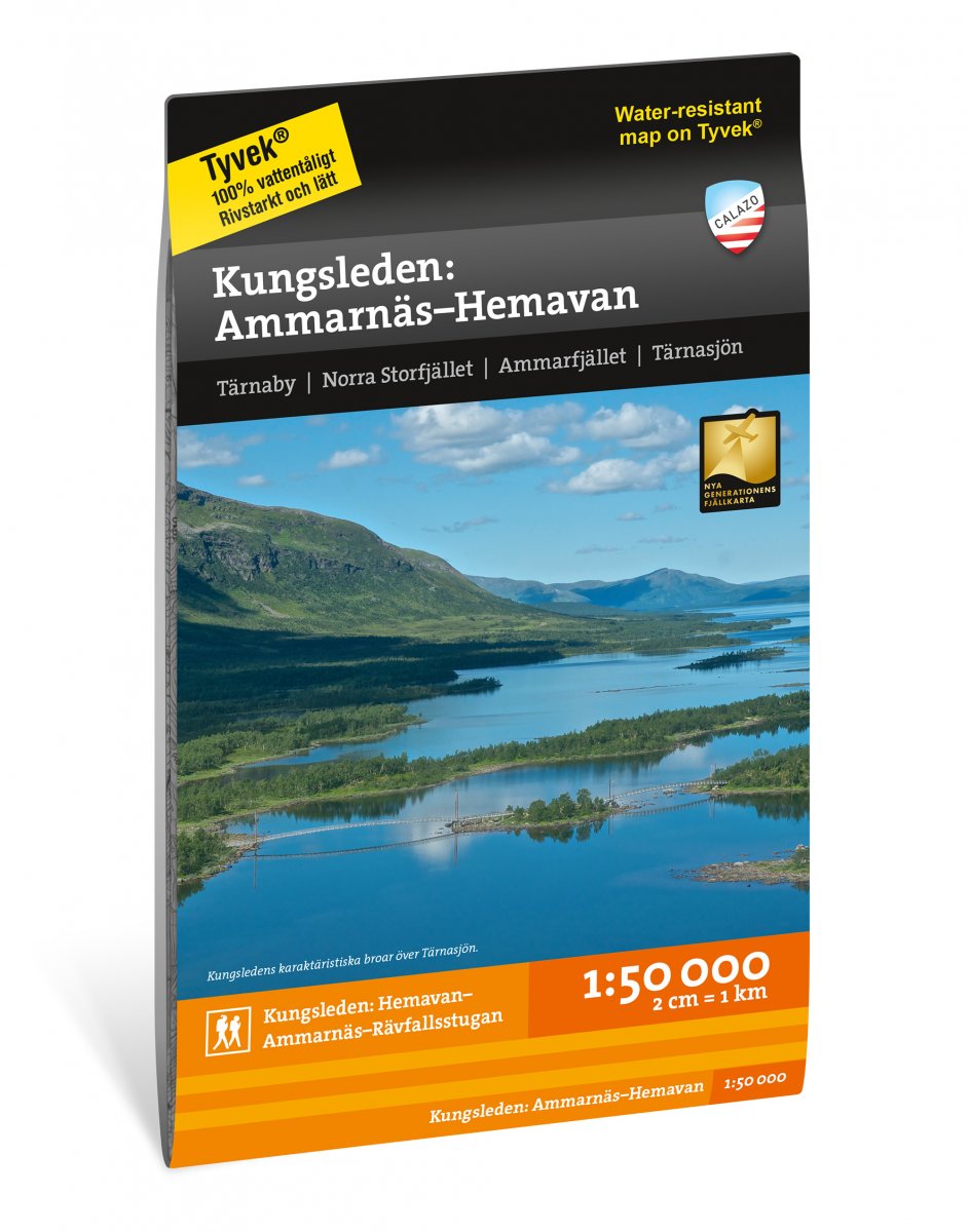 Online bestellen: Wandelkaart 5 Fjällkartor 1:50.000 SE Kungsleden - Ammarnäs - Hemavan | Calazo