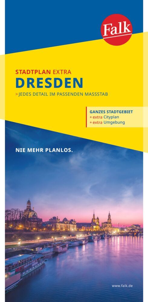 Online bestellen: Stadsplattegrond Dresden | Falk Ostfildern
