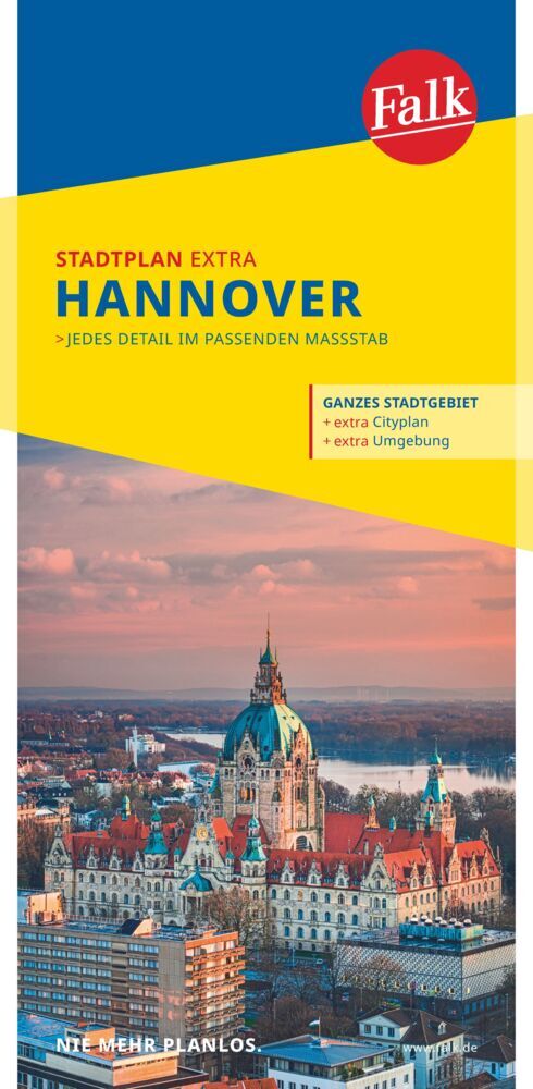 Online bestellen: Stadsplattegrond Hannover | Falk Ostfildern