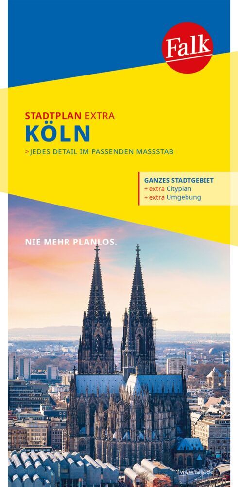 Online bestellen: Stadsplattegrond Köln - Keulen | Falk Ostfildern
