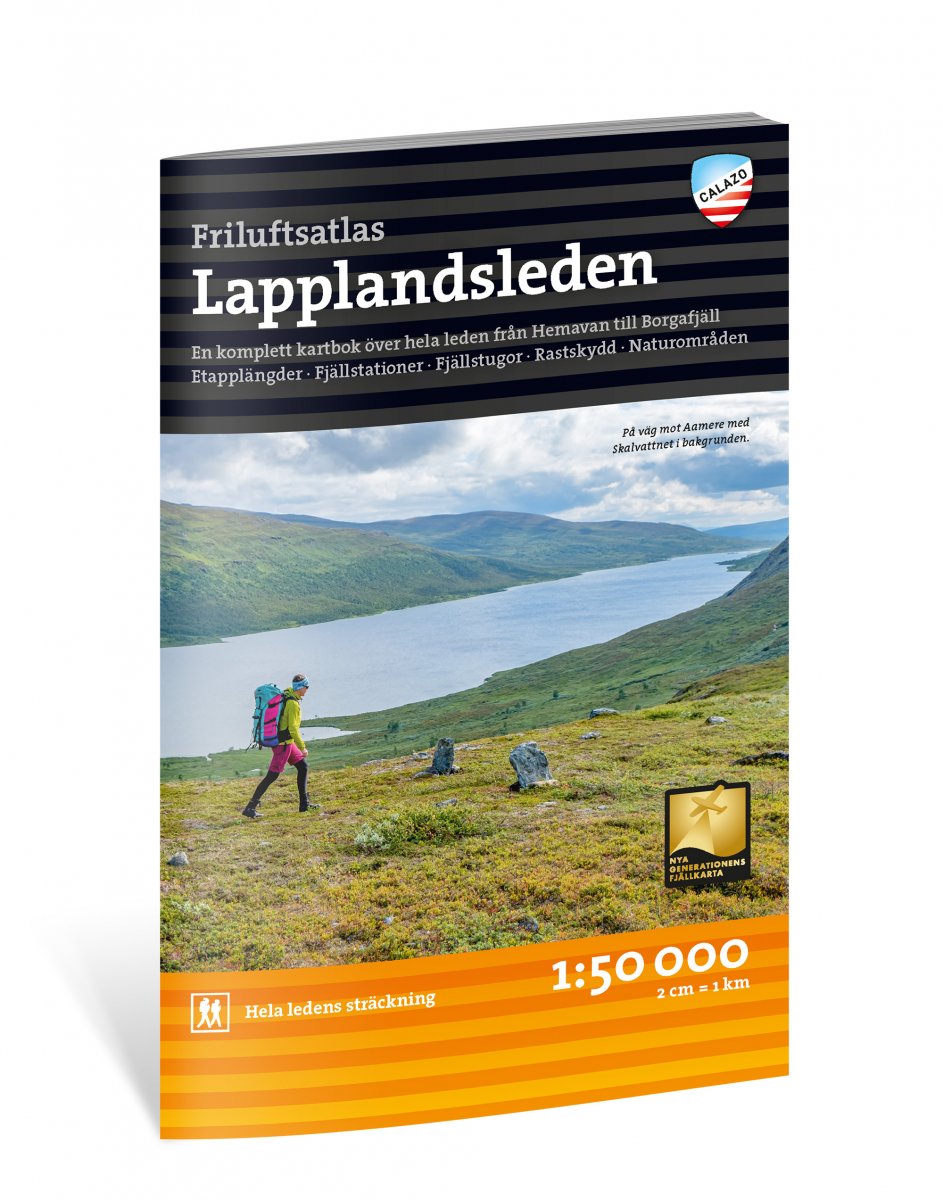 Online bestellen: Wandelatlas Friluftsatlas Lapplandsleden | Calazo