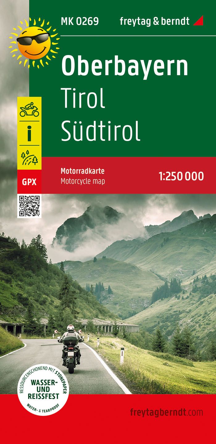 Online bestellen: Wegenkaart - landkaart MK0269 Motorkarte Oberbayern - Tirol - Sudtirol | Freytag & Berndt