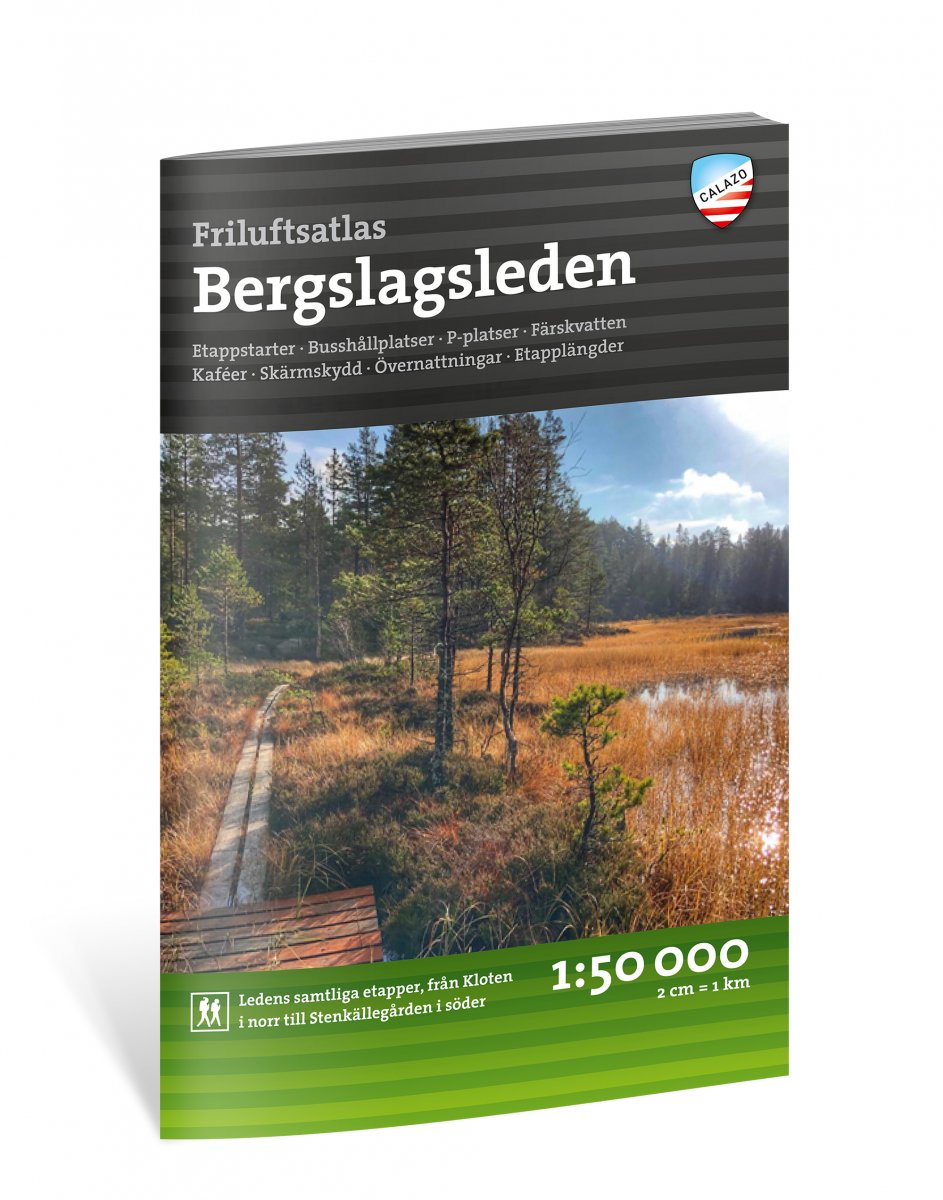 Online bestellen: Wandelatlas Friluftsatlas Bergslagsleden | Calazo