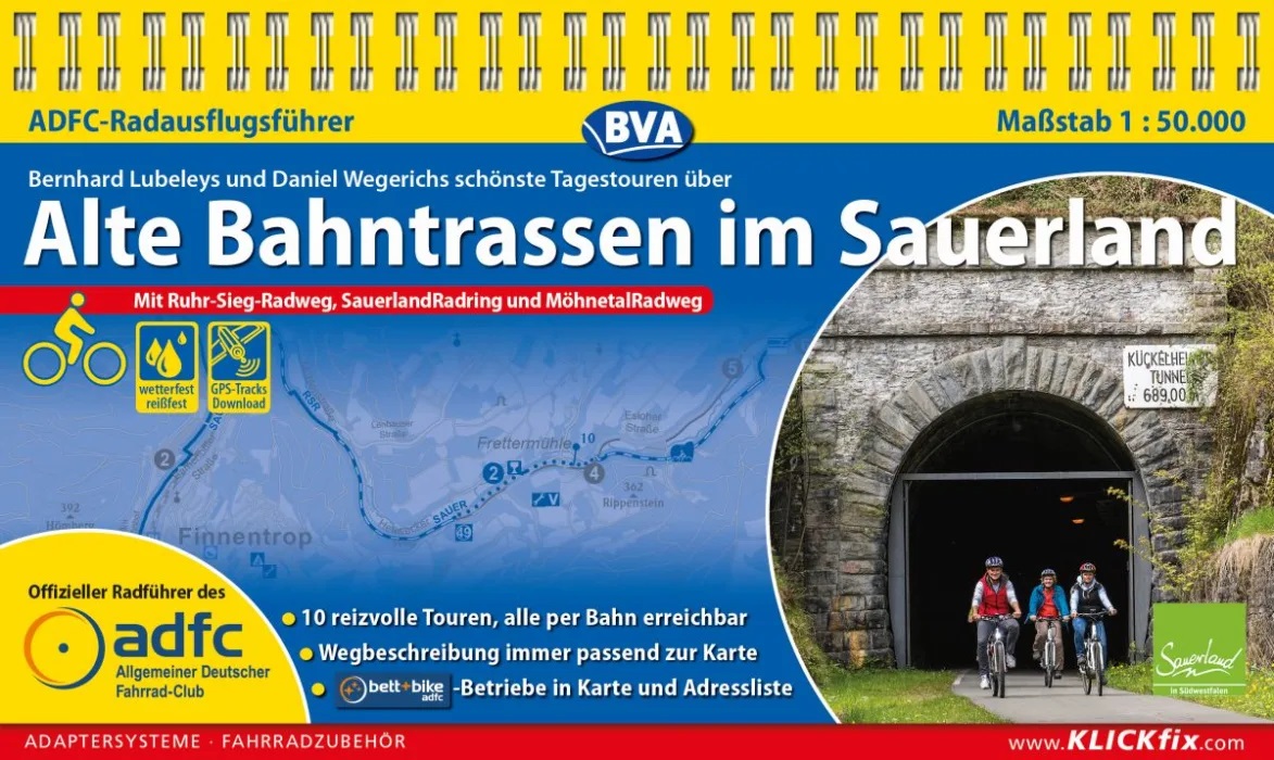 Online bestellen: Fietsgids Alte Bahntrassen im Sauerland | BVA BikeMedia