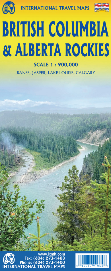 Online bestellen: Wegenkaart - landkaart British Columbia & Alberta Rockies | ITMB