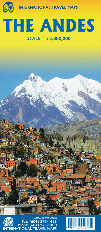 Wegenkaart - landkaart The Andes |…