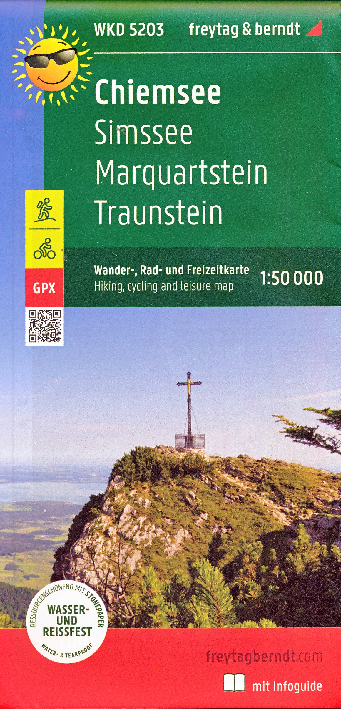 Online bestellen: Wandelkaart - Fietskaart WKD5203 Chiemsee | Freytag & Berndt