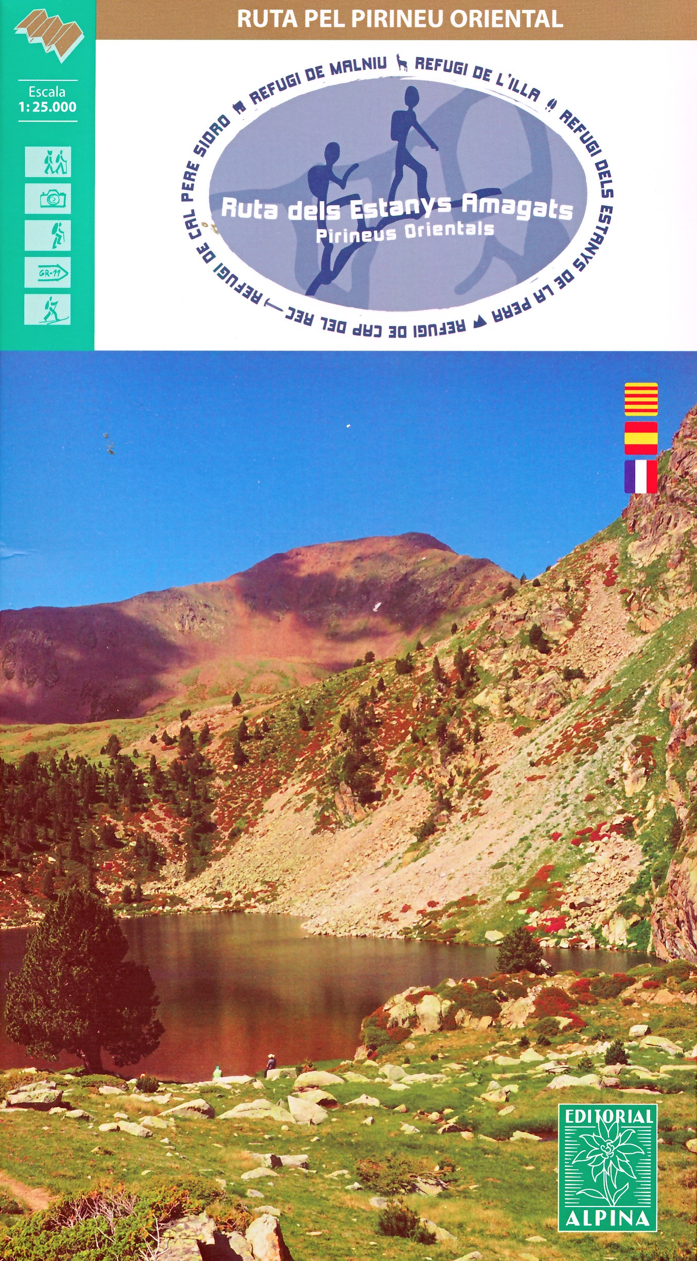 Online bestellen: Wandelkaart Ruta dels Estanys Amagats | Editorial Alpina
