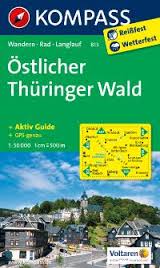 Wandelkaart 813 Östlicher Thüringer Wald | Kompass | 