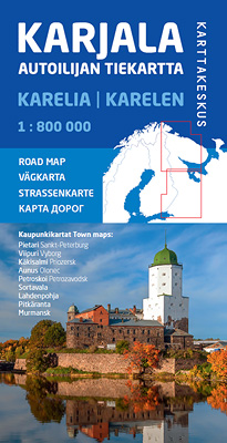Online bestellen: Wegenkaart - landkaart Karjala - Karelië | Karttakeskus