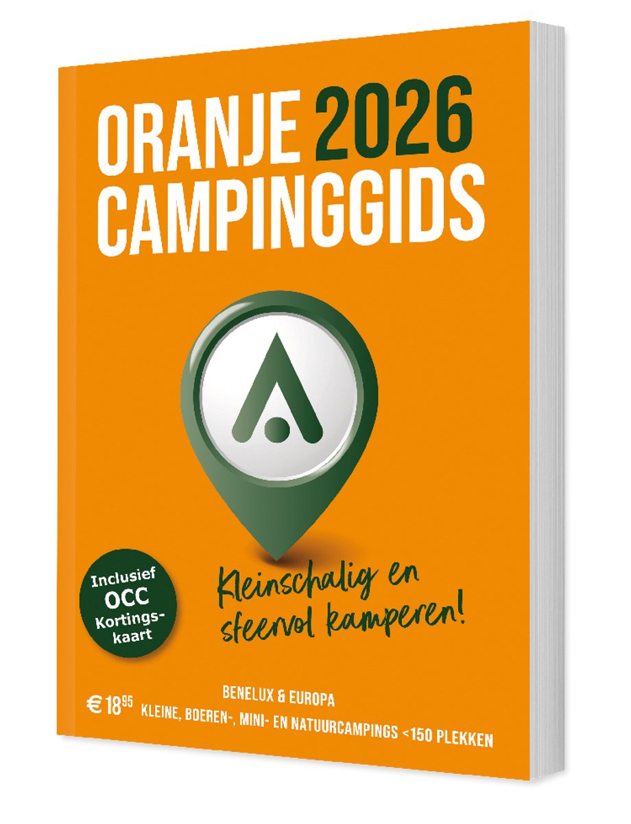Campinggids Oranje Campinggids Kleine Campings 2026 Benelux en Europa