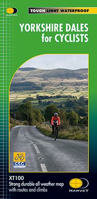 Online bestellen: Fietskaart Yorkshire Dales for Cyclists | Harvey Maps