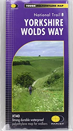 Online bestellen: Wandelkaart Yorkshire Wolds Way | Harvey Maps