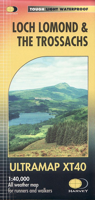 Online bestellen: Wandelkaart Loch Lomond & The Trossachs | Harvey Maps