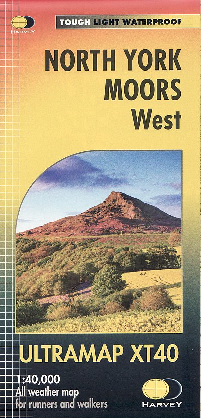 Online bestellen: Wandelkaart North York Moors West | Harvey Maps
