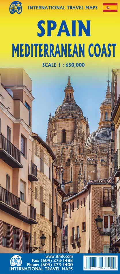Wegenkaart - landkaart Spain Medite…